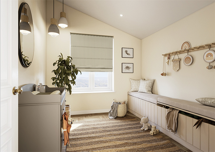 The British Stripe Co. Catherine, Chilterns No.1 - Twist&Fit Roman Blind - Image 7